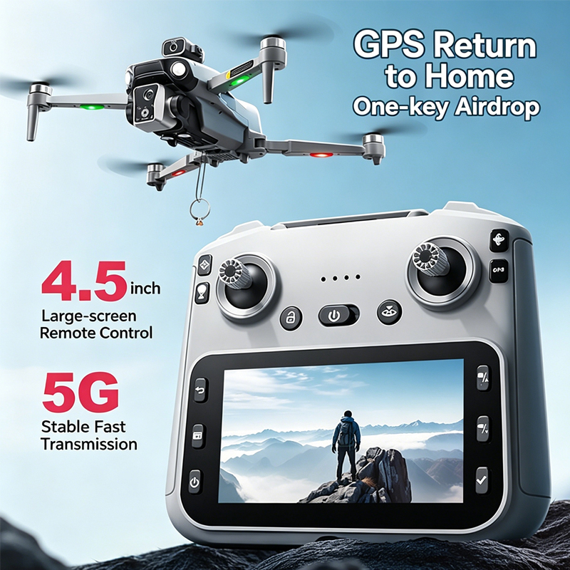 Drone Multispectral - K19 MAX GPS-Drohne mit 4K Profikamera,