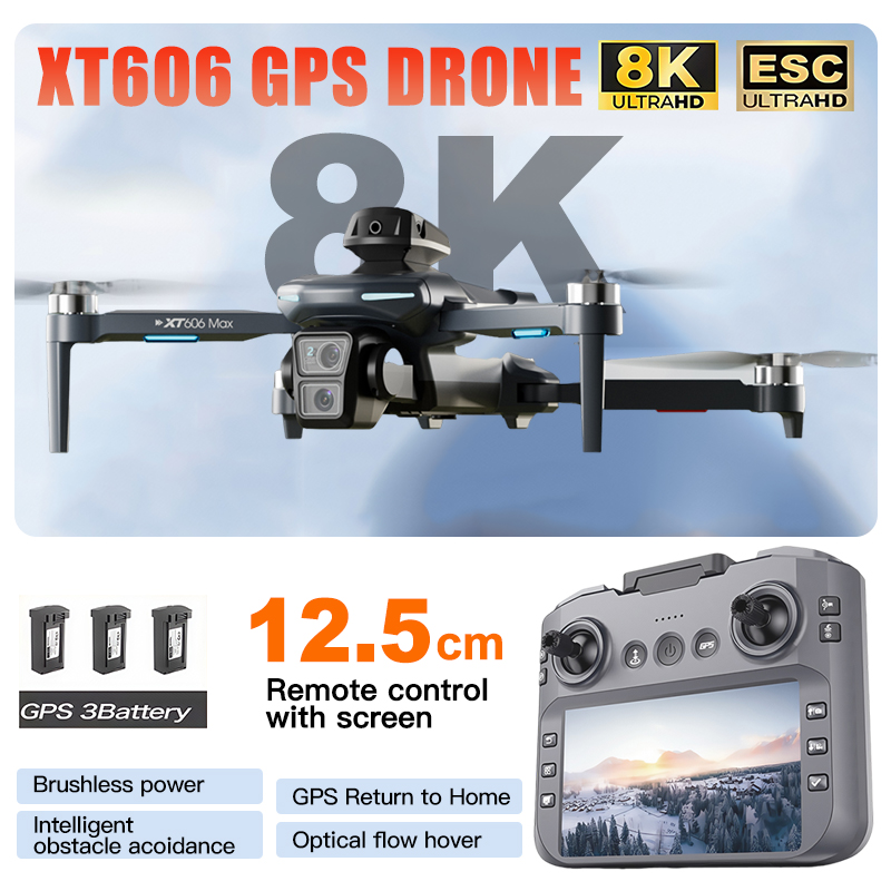 XT606 MAX 3 Akku-Drohne 4K 8K  – Drone Multispectral Bewertung und Preis
