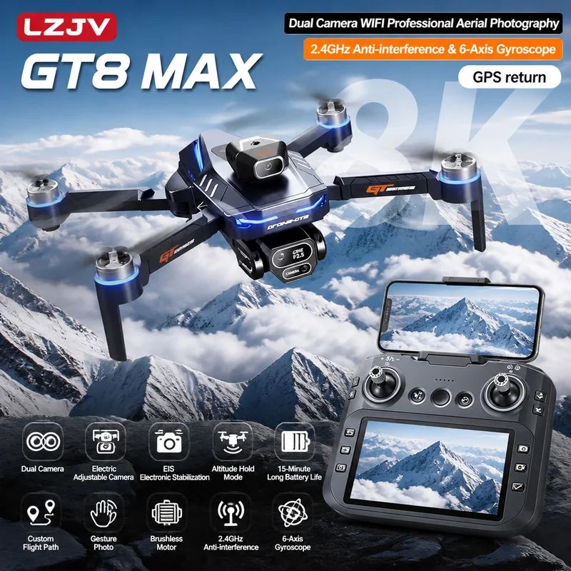 GT8 Max Faltbare Drohne 8K HD  – Drone Multispectral Bewertung und Preis